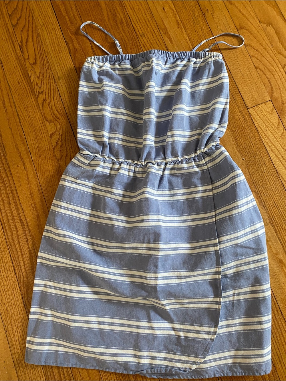 GAP Blue and White Striped Spaghetti Strap Top